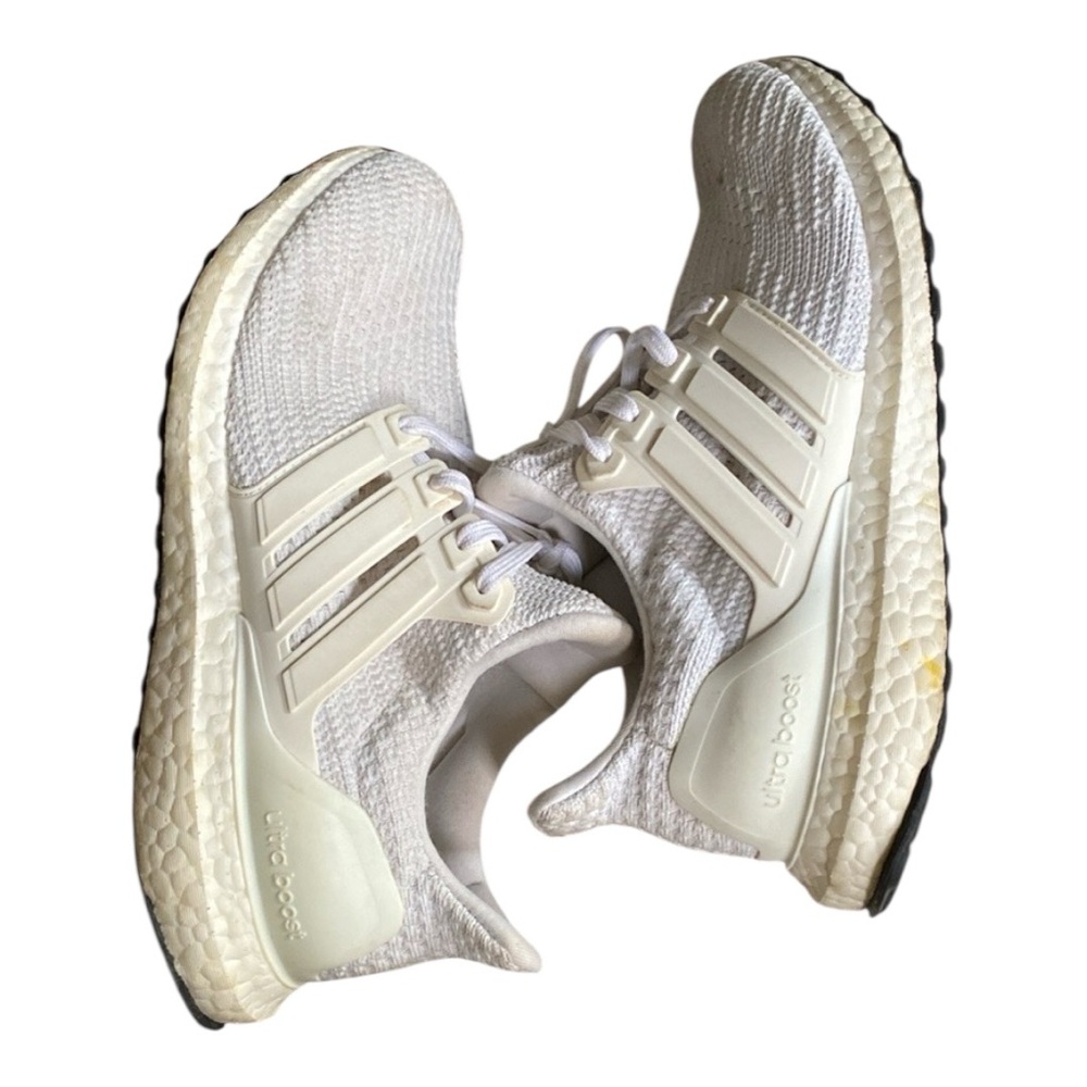 Adidas White Primeknit Sneakers with Boost Cushioning